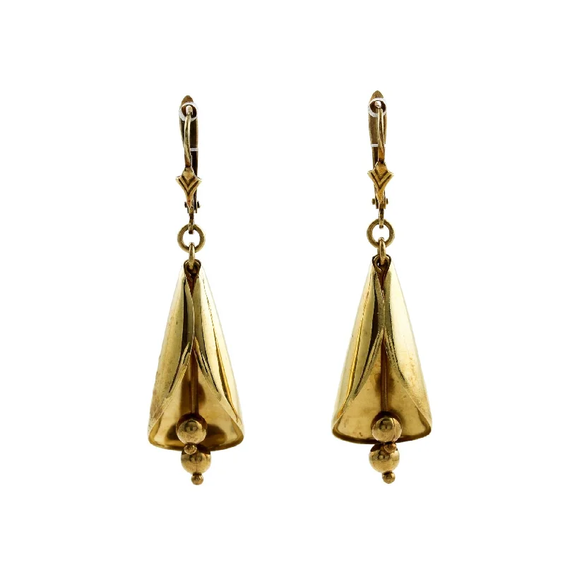 Vintage 14k Gold Drop Earrings