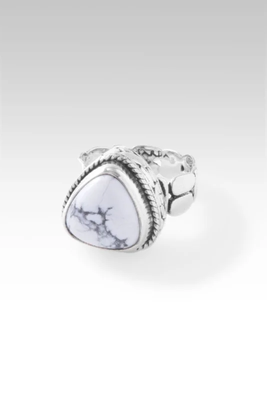 Seek Inner Peace Ring™ in Howlite