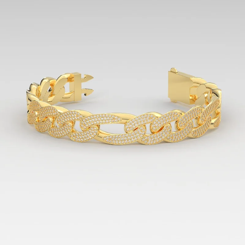 Diamond Figaro Link Bracelet