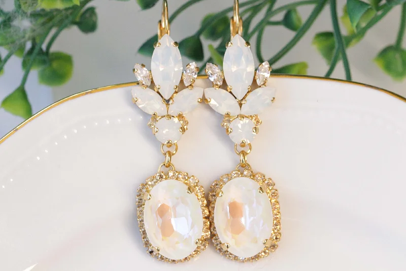 WHITE OPAL BRIDAL Earrings