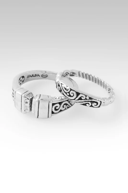 Sing Praise Ring Set of 2™ in Tree of Life