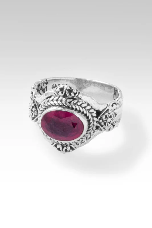 Faithful and True Ring™ in Red Ruby