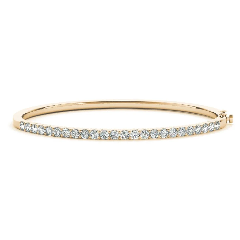 Evianna Lab Grown Half Diamond Bangle