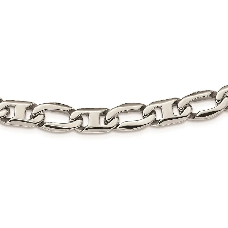 Stainless Steel Polished Open Links Necklace