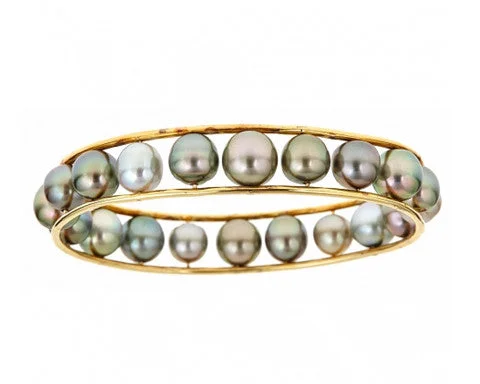 Tahitian Pearl Abacus Bangle