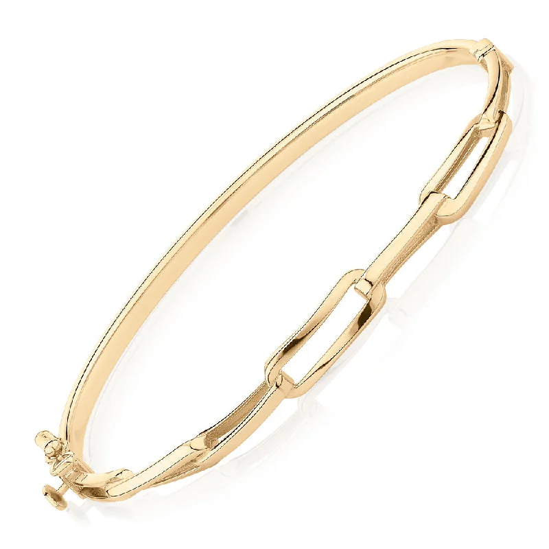 Bangle in 10 carat yellow gold