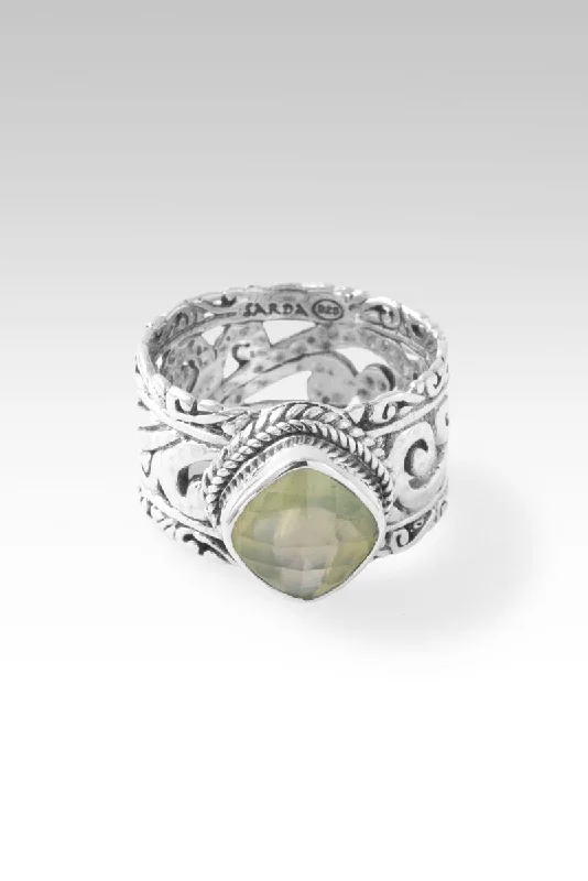 Keep the Faith Ring™ in Prehnite