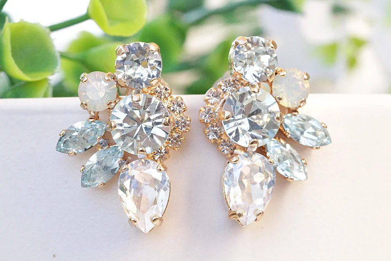 BRIDAL AQUAMARINE EARRINGS