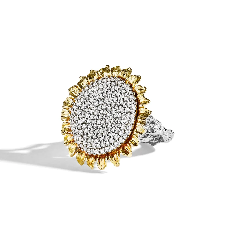 Vincent 25mm Ring with White Diamonds