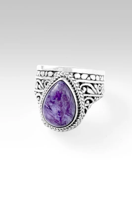 Grace is Waiting Ring™ in Charoite