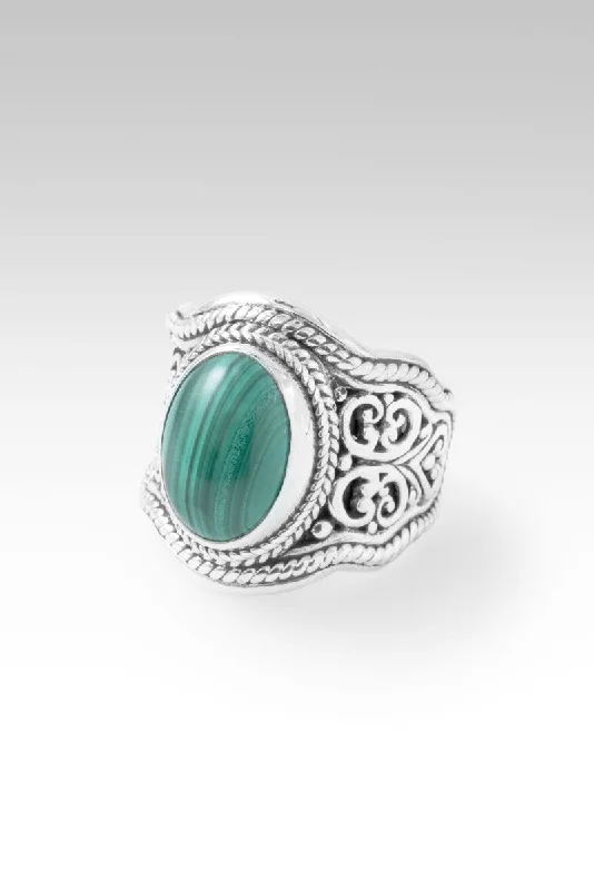 Fullness of Joy Ring™ in Malachite