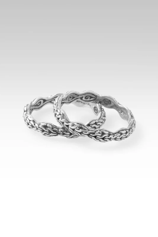 Poised Ring Set of 2™ in Chainlink