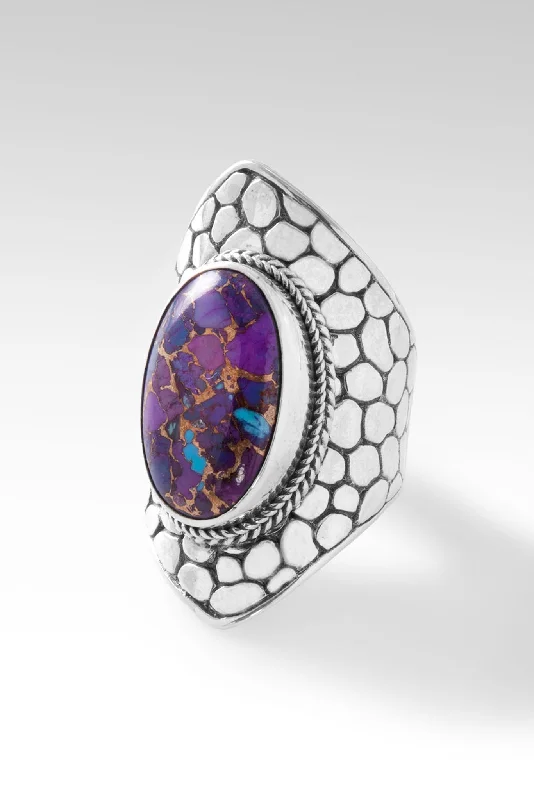 Embrace Joy Ring™ in Purple Mohave Kingman Turquoise