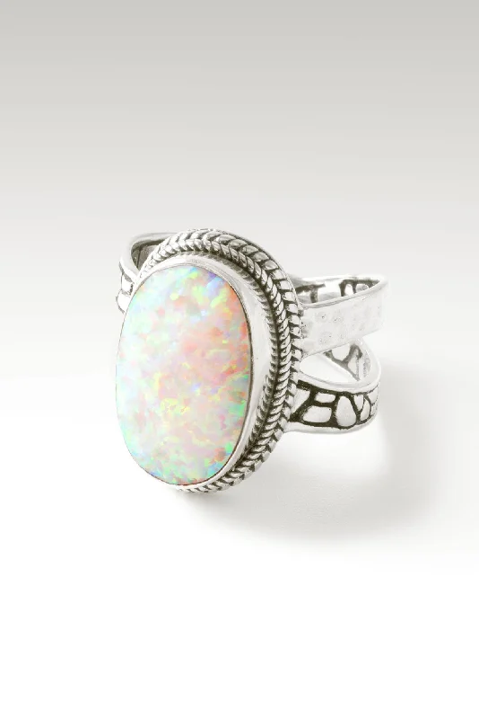 Joy in the Journey Ring™ in Peaches & Cream Simulated Opal