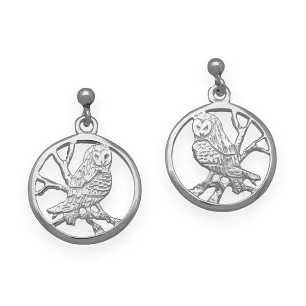 Nature In Flight Silver Earrings E117