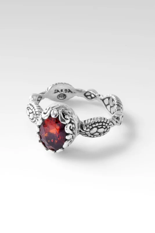 Live in Peace Ring™ in Red Madeira Citrine