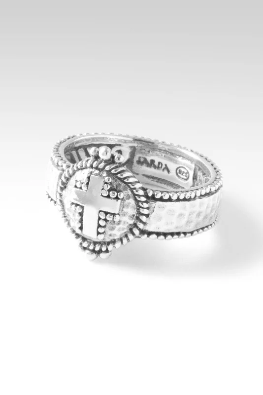 Shield Of Faith Ring™ in Hammered