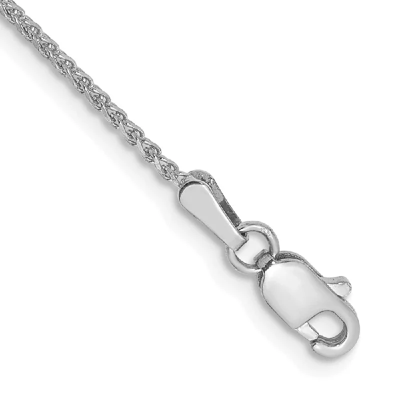 14k WG 1.25mm D/C Spiga Chain