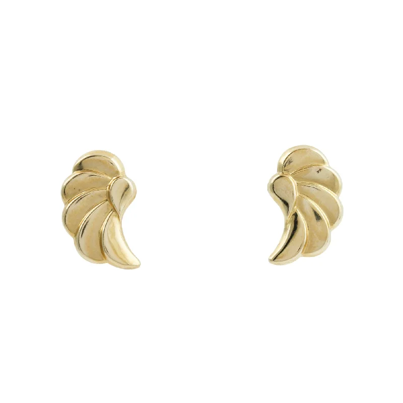 Angelic 10k Gold x Cherub Wing Earrings