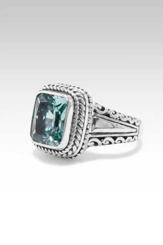 Forever Happy Ring™ in Paraiba Lab Created Spinel