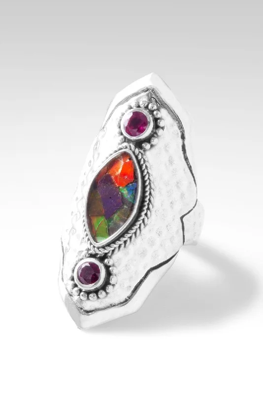 Virtuous Ring™ in Ammolite Triplet