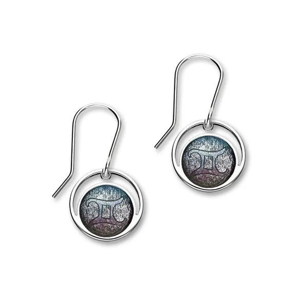 Zodiac Silver Earrings EE565 Gemini