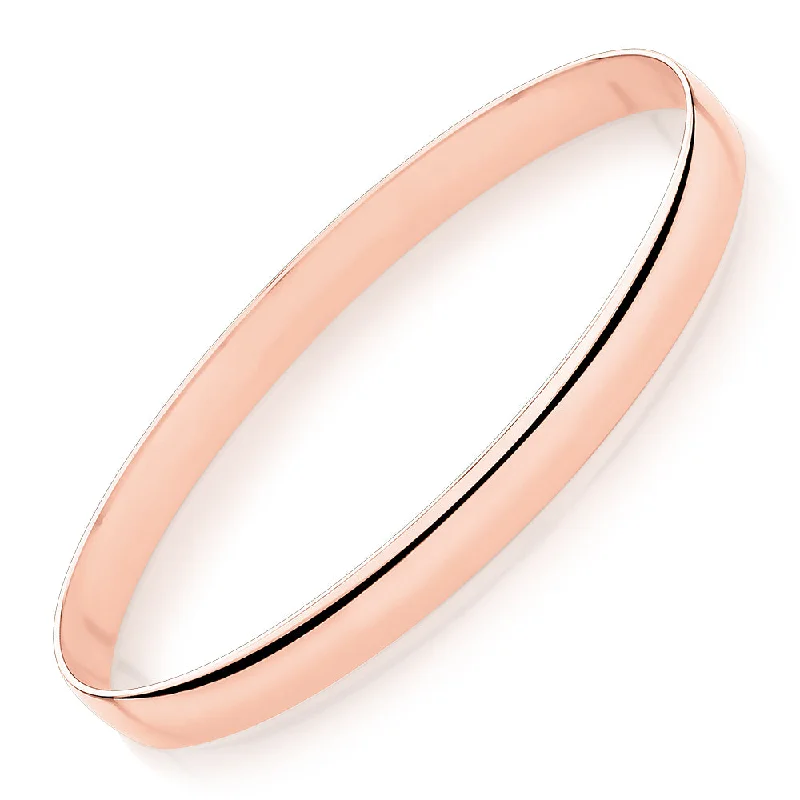 Golf bangle in 10 carat rose gold