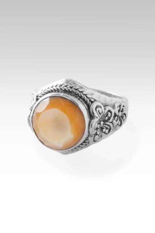 Flowers of Joy Ring™ in Yellow Mother of Pearl