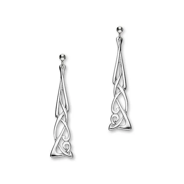 Archibald Knox Silver Earrings E329