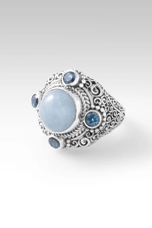 Nurturing Soul Ring™ in Aquamarine