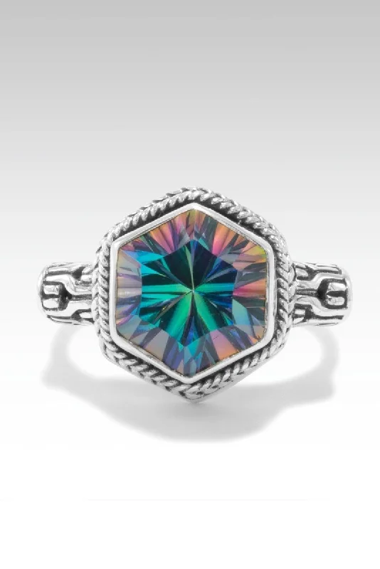 Heavenly Grace Ring™ in Fire & Ice™ Mystic Quartz