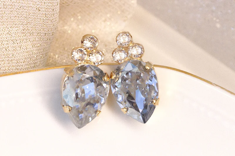 DUSTY BLUE Stud EARRINGS