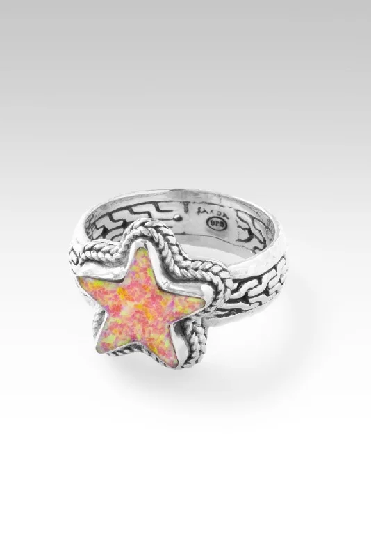 Shoot for the Stars Ring™ in Shooting Star Simulated Opal