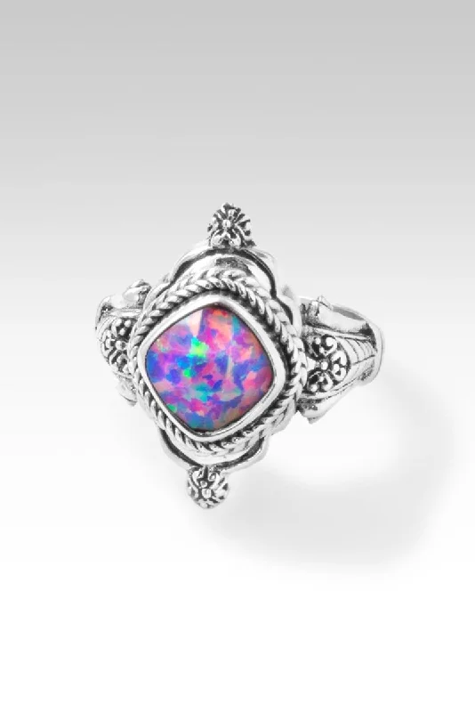 Lasting Change Ring™ in Multi Lavender Simulated Opal