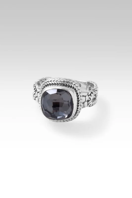 Inner Harmony Ring™ in Odyssey Black Knight™ Mystic Quartz