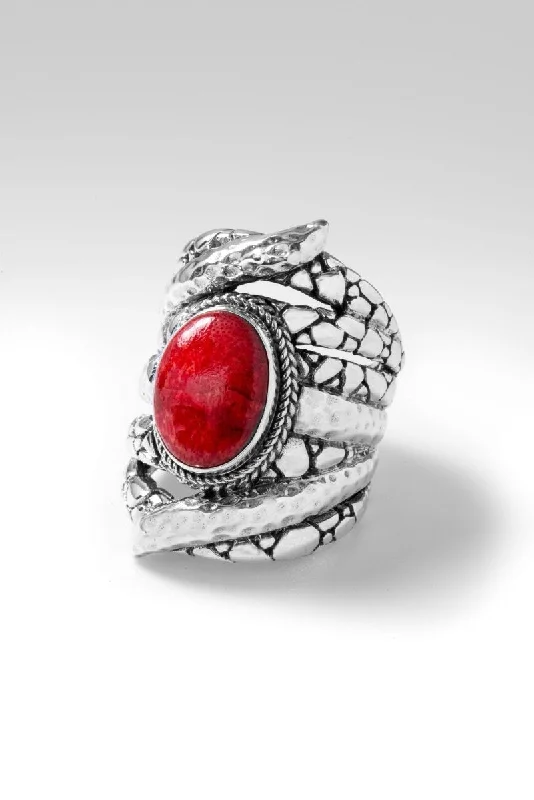 Peacemaker Ring II™ in Red Sponge Coral