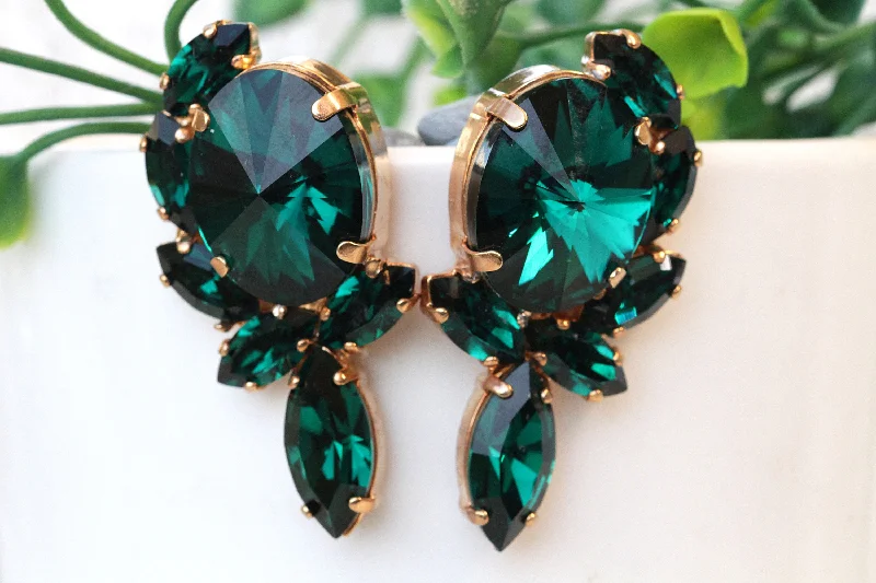 DARK GREEN Earrings