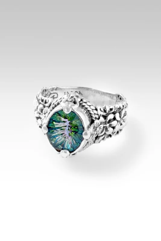 Heavenly Charm Ring™ in Chrome Chameleon™ Mystic Quartz