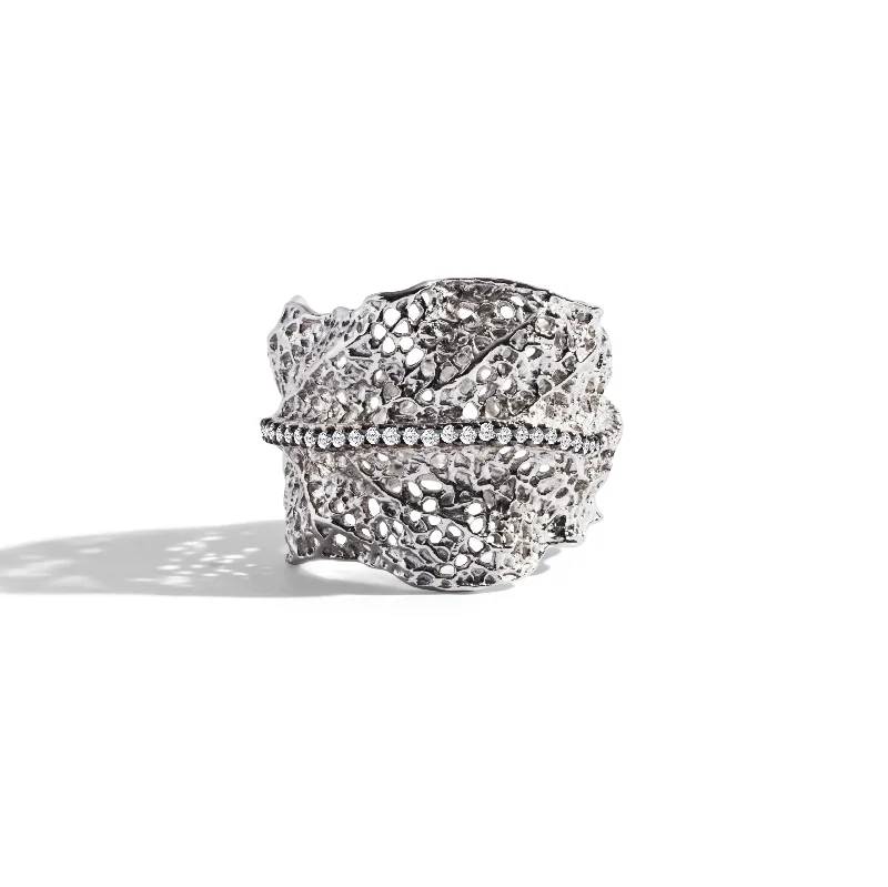 Gooseberry Ring with Diamonds - Silver