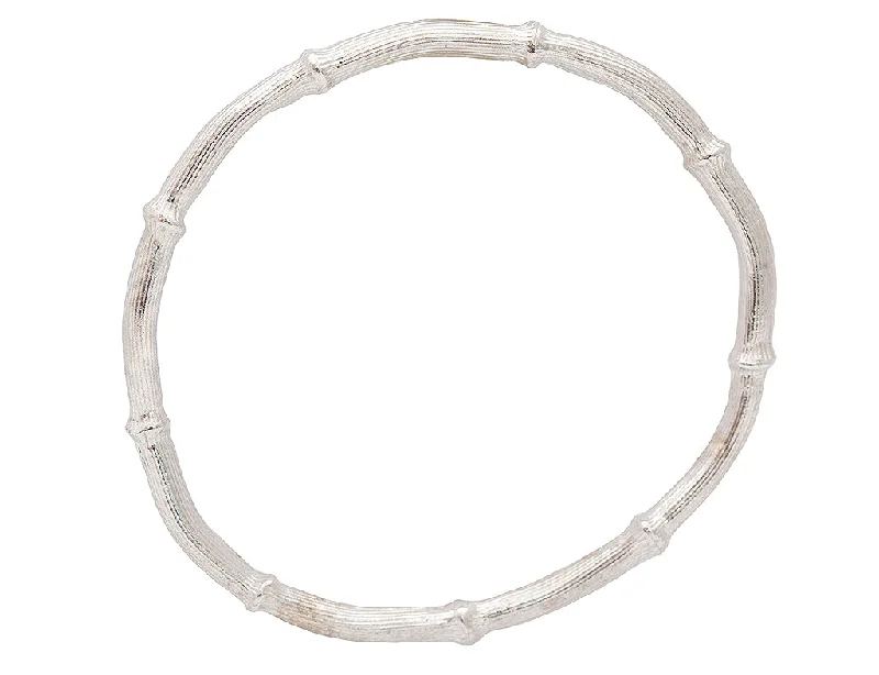 Sterling Silver Bamboo Bangle