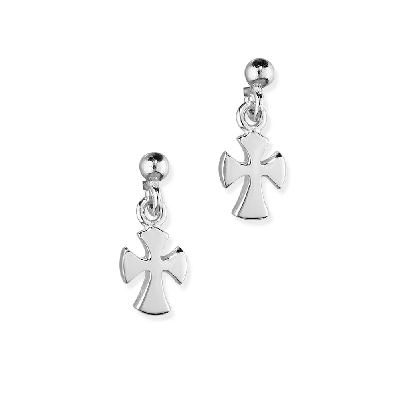 Crosses Silver Earrings E133