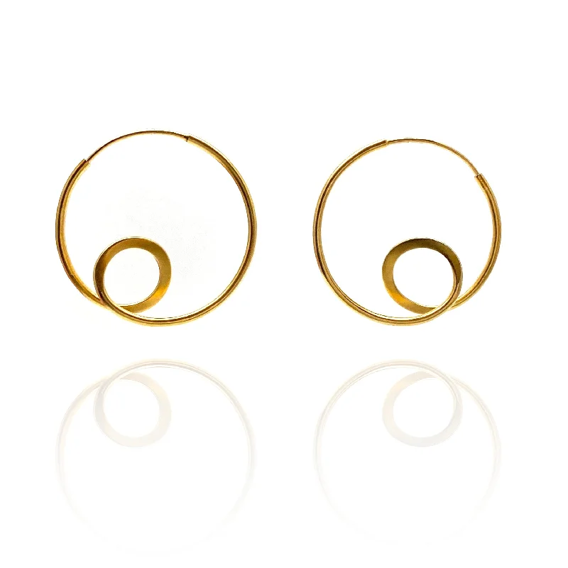 Gold Vermeil Loop Earrings