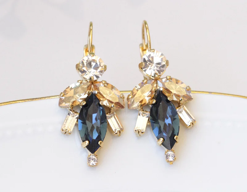 BLUE NAVY EARRINGS