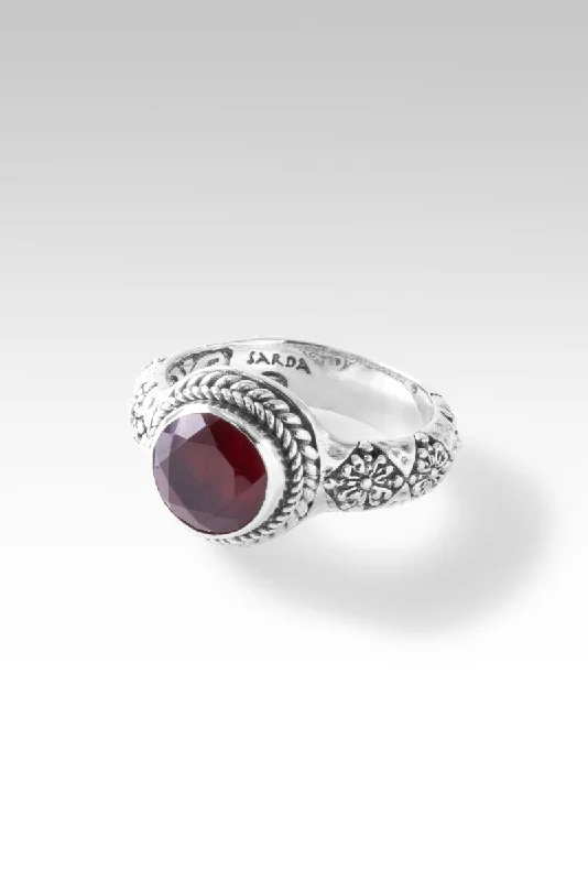 Make Your Light Shine Ring™ in Hessonite Garnet