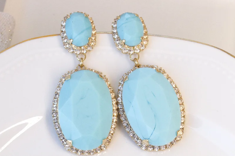 LIGHT TURQUOISE EARRINGS