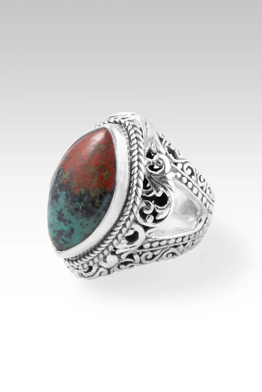 Grace & Mercy Ring™ in Chrysocolla Sonora