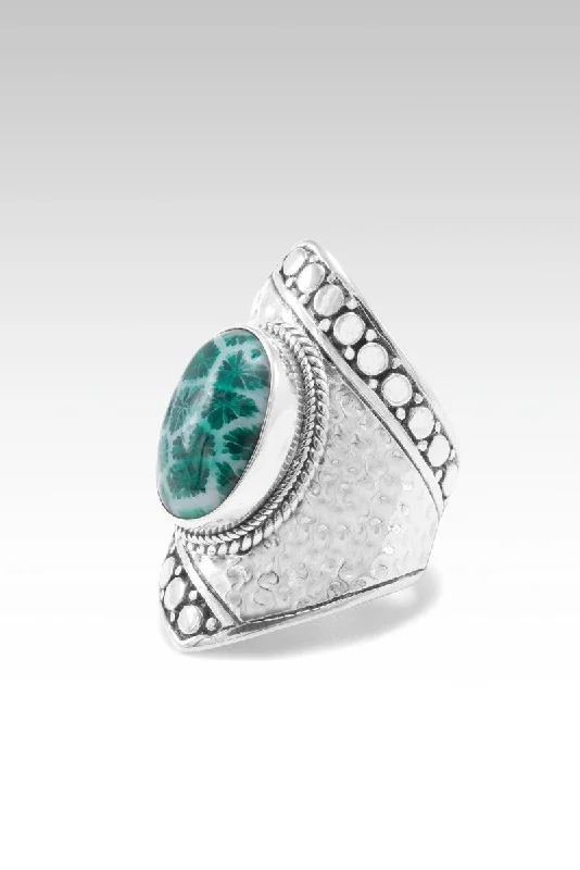 Overflow with Hope Ring™ in Forest Green Indonesian Coral