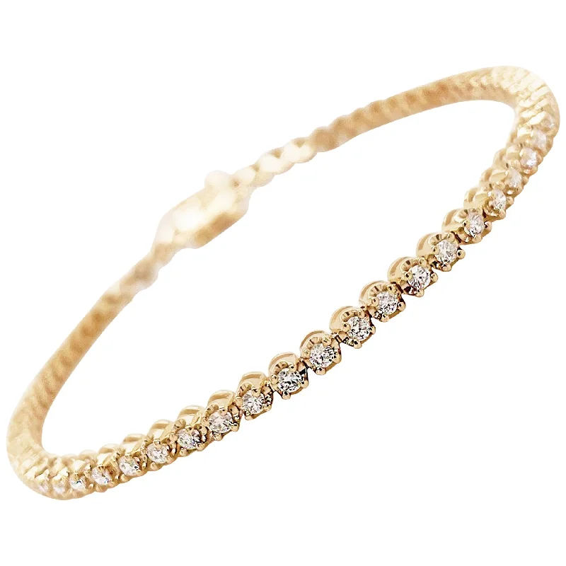 Diamond Tulip Tennis Bracelet