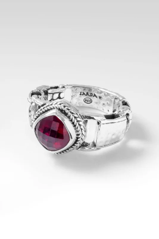 Hold on to Promises Ring™ in Red Ruby