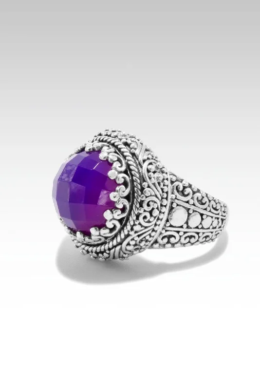 Majestic Serenity Ring™ in Boysenberry Quartz